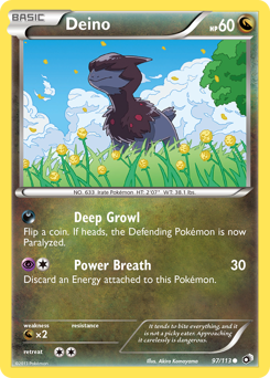 Pokemon Legendary Treasures Deino - 97