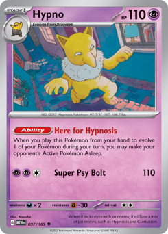 Pokemon 151 Hypno - 97