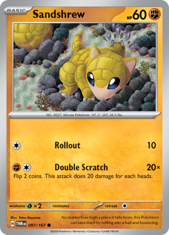 Pokemon Twilight Masquerade Sandshrew - 97