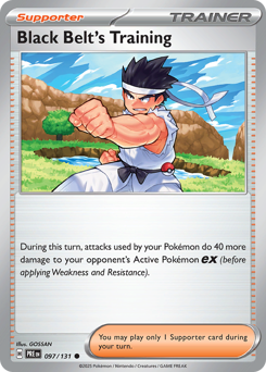 Pokemon Prismatic Evolutions Black Belt's Training - 97
