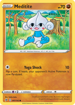 Pokemon Rebel Clash Meditite - 97