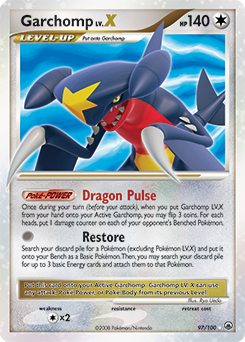 Pokemon Majestic Dawn Garchomp LV.X - 97