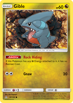 Pokemon Ultra Prism Gible - 97
