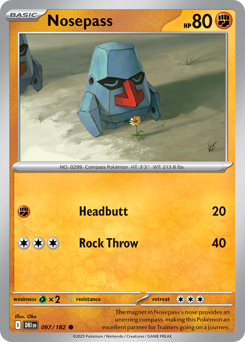 Pokemon Destined Rivals Nosepass - 97