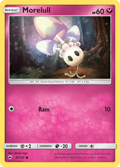 Pokemon Burning Shadows Morelull - 97