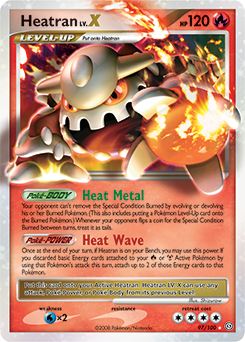 Pokemon Stormfront Heatran LV.X - 97