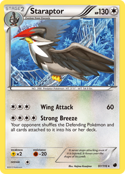 Pokemon Plasma Freeze Staraptor - 97