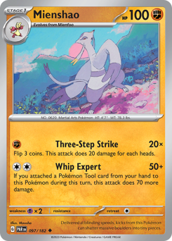 Pokemon Paradox Rift Mienshao - 97