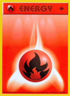 Pokemon Base Fire Energy - 98