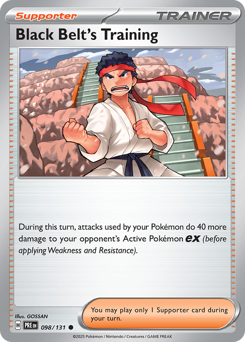 Pokemon Prismatic Evolutions Black Belt's Training - 98