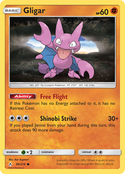 Pokemon Unbroken Bonds Gligar - 98