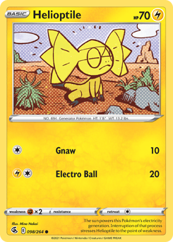 Pokemon Fusion Strike Helioptile - 98