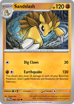 Pokemon Twilight Masquerade Sandslash - 98