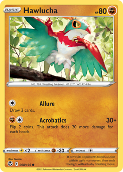 Pokemon Silver Tempest Hawlucha - 98