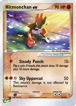 Pokemon Ruby & Sapphire Hitmonchan ex - 98
