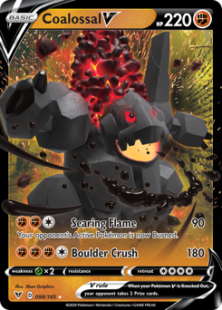 Pokemon Vivid Voltage Coalossal V - 98