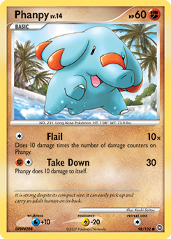 Pokemon Secret Wonders Phanpy - 98