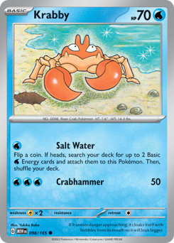 Pokemon 151 Krabby - 98