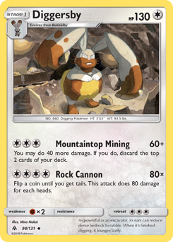 Pokemon Forbidden Light Diggersby - 98