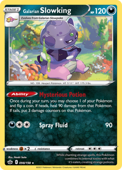 Pokemon Chilling Reign Galarian Slowking - 98