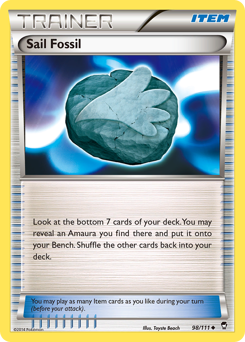 Pokemon Furious Fists Sail Fossil - 98