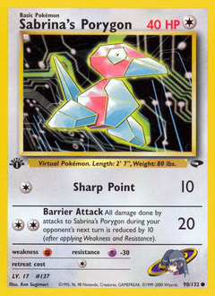 Pokemon Gym Challenge Sabrina's Porygon - 98