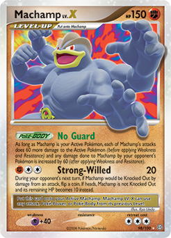 Pokemon Stormfront Machamp LV.X - 98