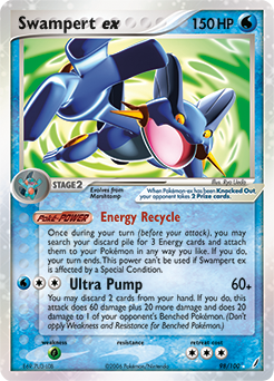 Pokemon Crystal Guardians Swampert ex - 98