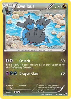 Pokemon Legendary Treasures Zweilous - 98