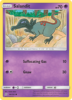 Pokemon Unified Minds Salandit - 98