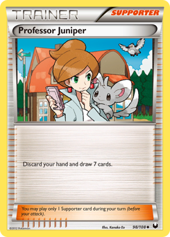 Pokemon Dark Explorers Professor Juniper - 98