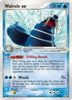 Pokemon Power Keepers Walrein ex - 99