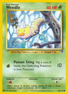 Pokemon Legendary Collection Weedle - 99