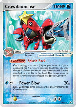 Pokemon Holon Phantoms Crawdaunt ex - 99