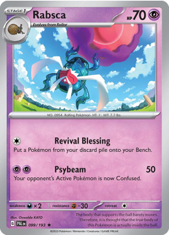 Pokemon Paldea Evolved Rabsca - 99