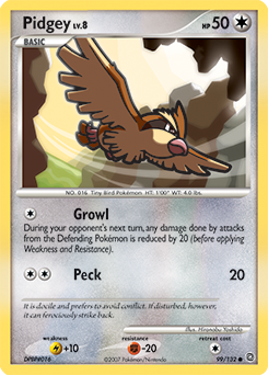 Pokemon Secret Wonders Pidgey - 99