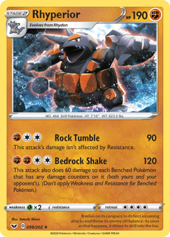 Pokemon Sword & Shield Rhyperior - 99