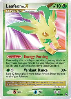 Pokemon Majestic Dawn Leafeon LV.X - 99