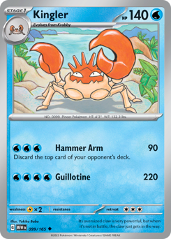 Pokemon 151 Kingler - 99