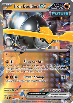 Pokemon Temporal Forces Iron Boulder ex - 99