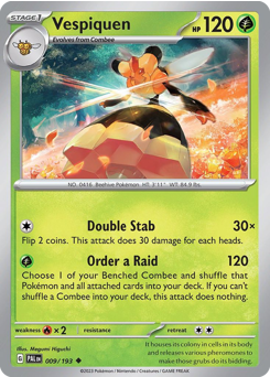 Pokemon Paldea Evolved Vespiquen - 9