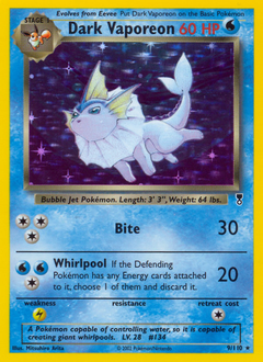 Pokemon Legendary Collection Dark Vaporeon - 9