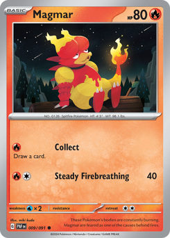 Pokemon Paldean Fates Magmar - 9