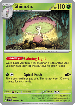 Pokemon Surging Sparks Shiinotic - 9
