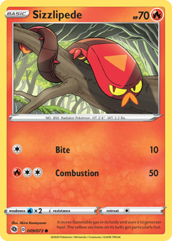 Pokemon Champion's Path Sizzlipede - 9