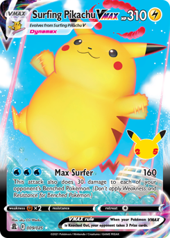Pokemon Celebrations Surfing Pikachu VMAX - 9