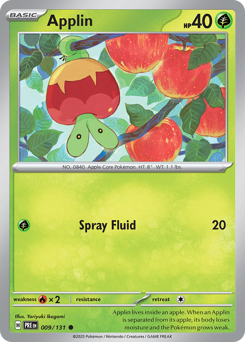 Pokemon Prismatic Evolutions Applin - 9