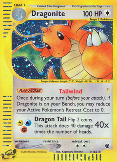 Pokemon Expedition Base Set Dragonite - 9
