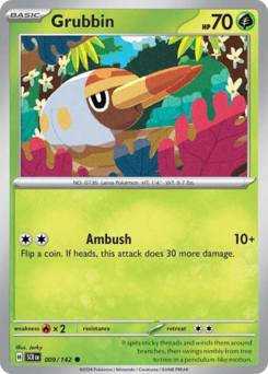 Pokemon Stellar Crown Grubbin - 9