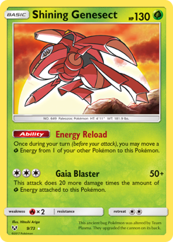 Pokemon Shining Legends Shining Genesect - 9